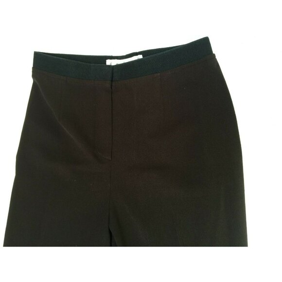 Debra C Beverly Hills Womens High Rise Wool Blend Pants Size 40 Brown Italy Made - Picture 9 of 10